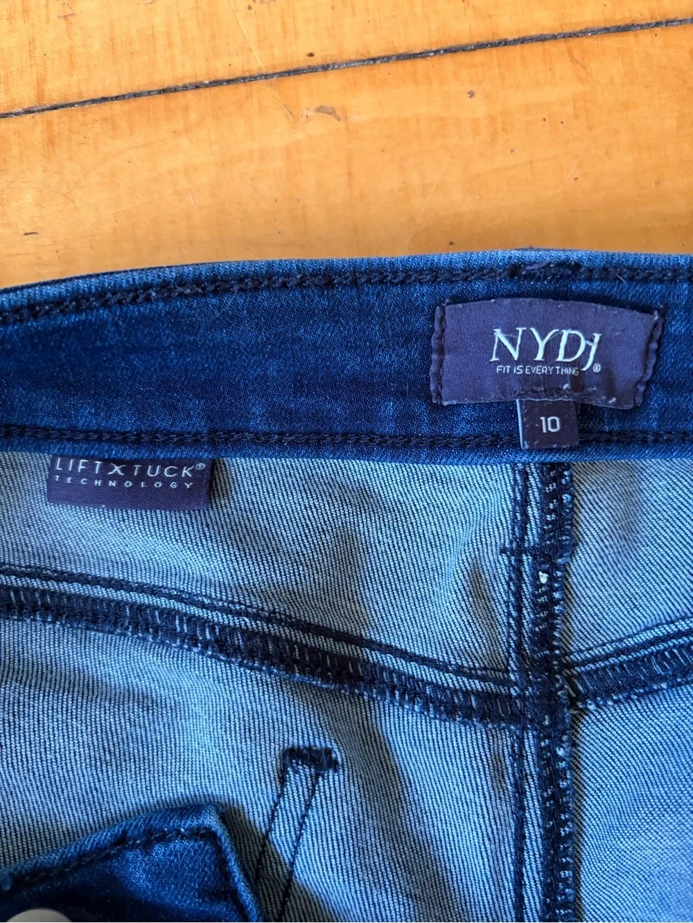 NYDJ Women's Straight Leg Jeans in Deep Blue Wash